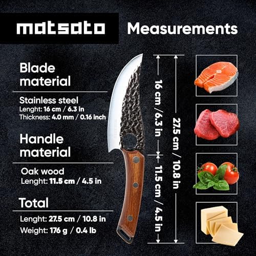 Matsato Chef Knife - Perfect Kitchen Knife for Cooking, Chopping
