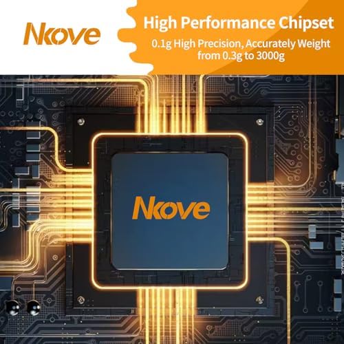 NKOVE Coffee Scale with Timer, 0.1g High Precision Espresso Scale 3kg (Pack of 3)