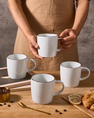 famiware Mercury Coffee Mugs 13 oz, Coffee Mugs Set of 4 with Handle