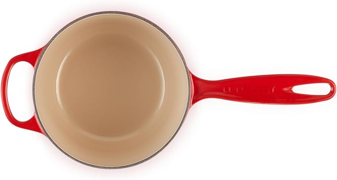 Le Creuset Enameled Cast Iron Signature Saucepan, 1.75 qt., Cerise