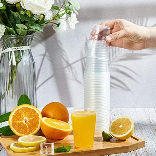 Lilymicky 500 Pack 5 oz Disposable Plastic Cups, 5 oz Clear Plastic Tumbler