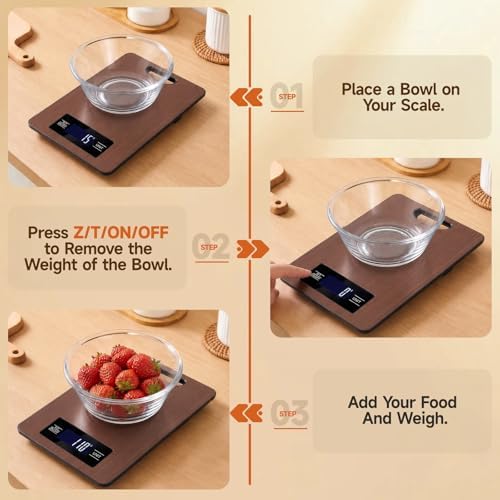 Food Scale, Digital Kitchen Scale with Hanging Loop, 11lb Baking Scale