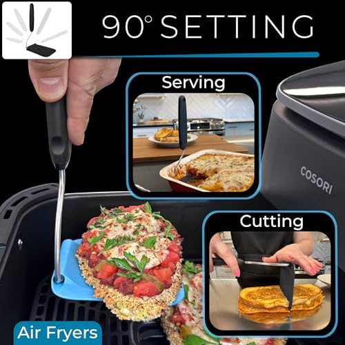 Adjustable Angle Spatula PPSU Material – Flexible Cooking Egg Flipper & Fish Spatula for Pancakes & Indoor Griddles – Swappable Heat-Resistant Thin Heads Spatula - Non-Stick Cookware Safe