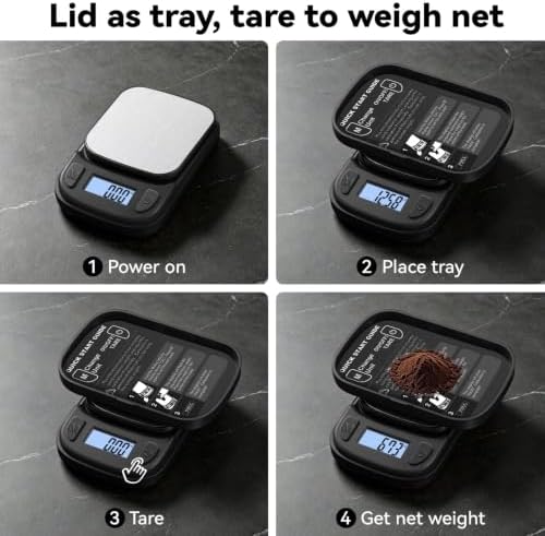 Fuzion Digital Pocket Gram Scale 500g x 0.01g, Mini Jewelry Scale ASTRO-500