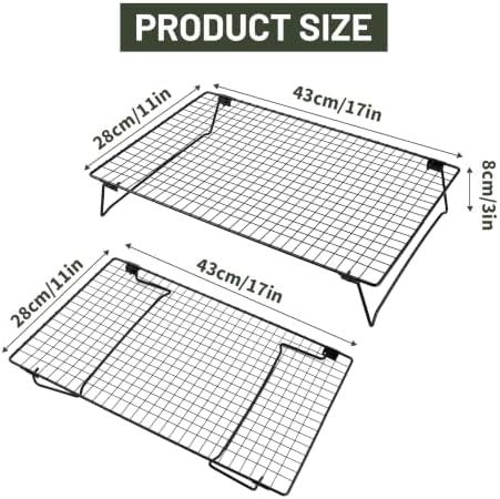 Sourdough Bread Cooling Rack, 2-Pack Heavy-Duty Baking Cooling Racks