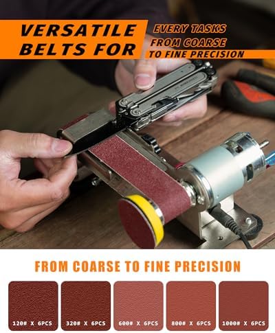 Mini Belt Sander, Electric Small Sander Knife Sharpener, 6.5"x6.5"x4.2"