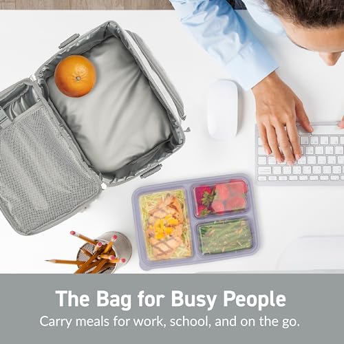 Bentgo Deluxe Insulated Lunch Bag with Adjustable Strap & Outer Pocket