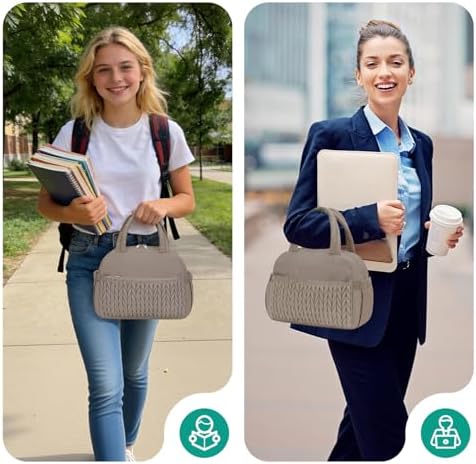 Coobiiya Lunch Box Lunch Bag for Women Men,Reusable Cute Lunch Pail bag,Leakproof,Insulated LunchBox Tote Compact 10L, Cooler Lunch Container for Work Travel Office
