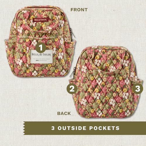 Bella Taylor Lunch Tote, Quilted Lunch Bag, Autumn Garden