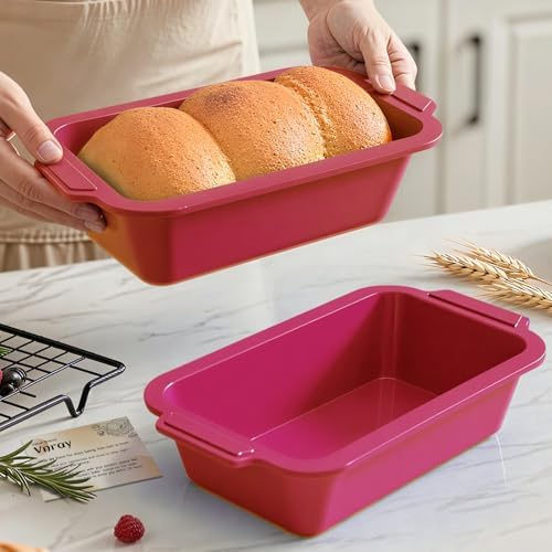 Bread Pan for Homemade Bread: 9.5 x 5 In Silicone Loaf Pan for Baking