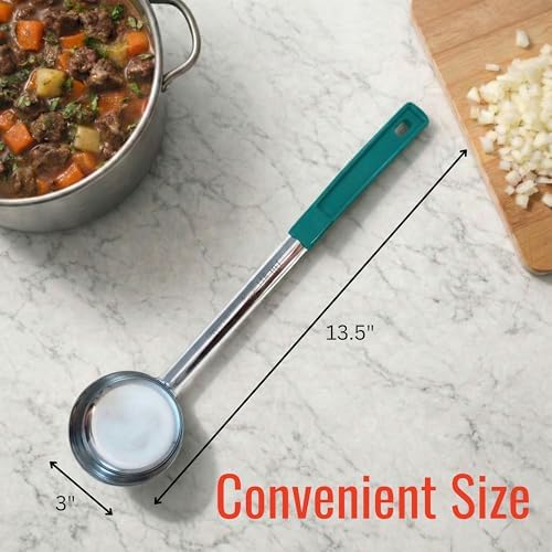 4 oz Solid Stainless Steel Portion Control Ladle Spoodle - [Pack of 12]