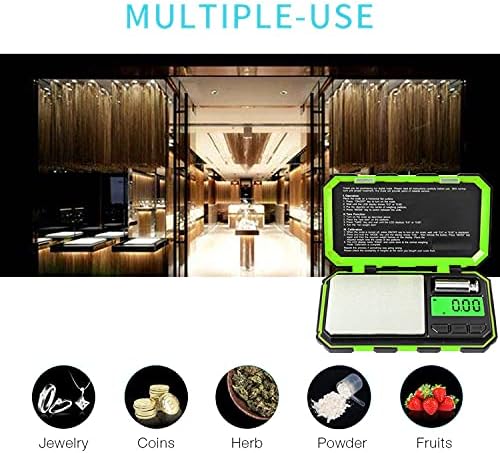 Fuzion Pocket Gram Scale, 500g x 0.01g Digital Jewelry Scale High Precision
