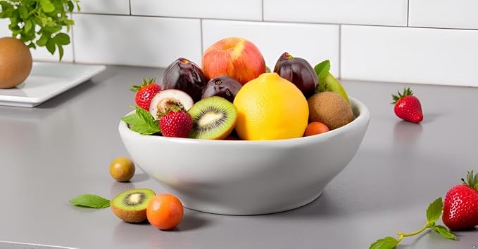 9" Serving Bowls, Large Oval Serving Dishes for Wedding and Dinner Parties, 42 Oz for Salad, Side Dishes, Pasta, Microwave & Dishwasher Safe
