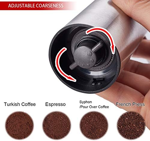 LHS Coffee Grinder Stainless Steel Construction with Ceramic Conical Burr