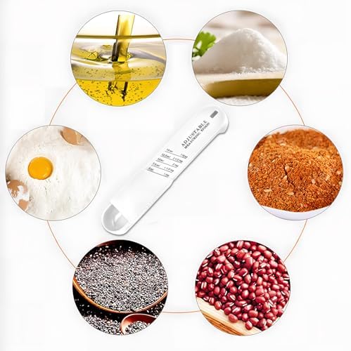 Adjustable Measuring Spoon for Dry and Liquid（White）