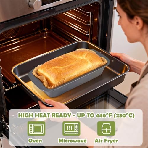 YQL 200 PCS Loaf Pan Liners, Nonstick Paper Liners for 9x5 Baking Pan