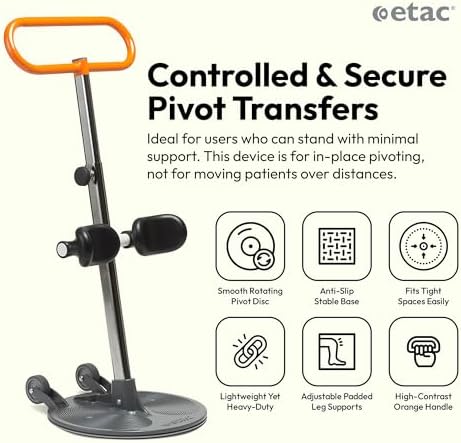 Etac Turner PRO Patient Transfer Aid, Standing Pivot Sit to Stand