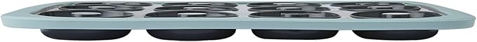 Chicago Metallic 12-Cup Silicone Donut Pan, Nonstick Bakeware with Wire-Reinforced Rim, BPA-Free Food-Grade Silicone, Oven Safe to 428°F, Dishwasher Safe, Easy Donut Release