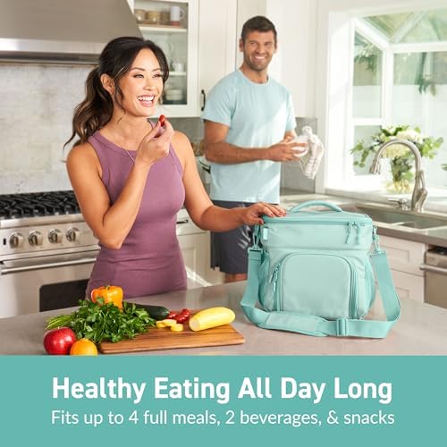 Bentgo Prep Deluxe Insulated Meal Prep Lunch Bag for Adults, Holds 5 Meals