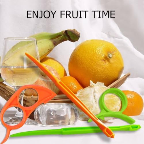 Orange Peeler Tools Citrus Peel Cutter Easy Fruit Vegetable Slicer Lemon Opener Remover Fruit Tool Kitchen Utensils Gadgets (2PCS Dual)