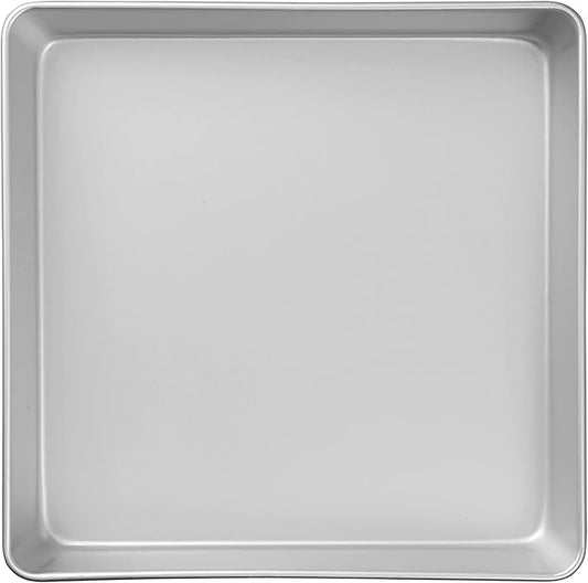Wilton Performance Pans Aluminum Square Brownie and Cake Pan, 12 x 12 inches, Silver