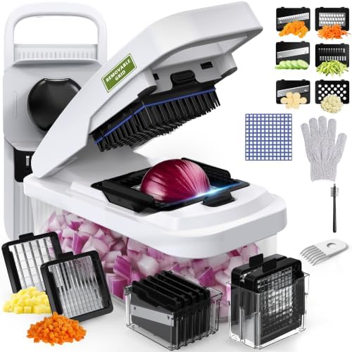 Multifunctional Vegetable Chopper & Mandoline Slicer, Veggie Chopper
