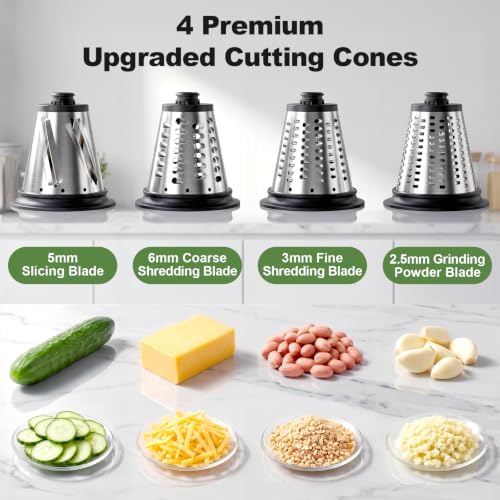 GVODE Slicer Shredder Attachment for KitchenAid Stand Mixers,Food Processor
