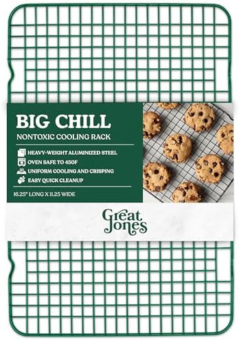 Great Jones Non Stick Wire Cooling Rack (Broccoli) – Fits Half Sheet