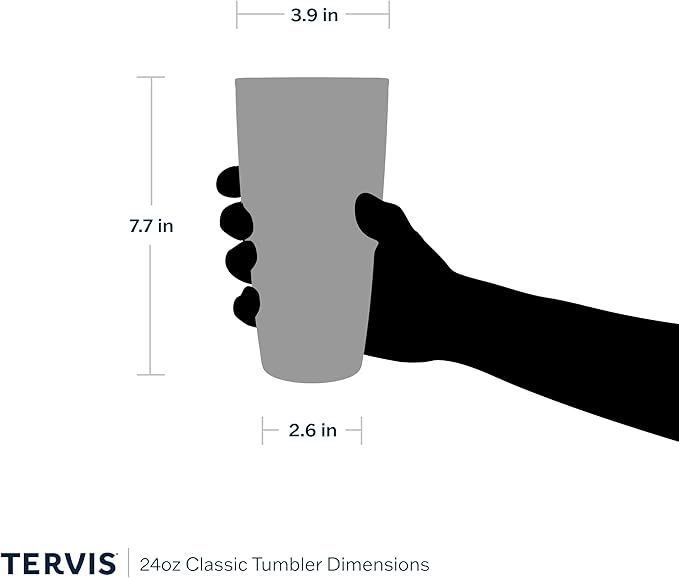Tervis Sara Berrenson - Atlantica Collection Made in USA Double Walled Insulated Tumbler Travel Cup Keeps Drinks Cold & Hot, 24oz, Crab