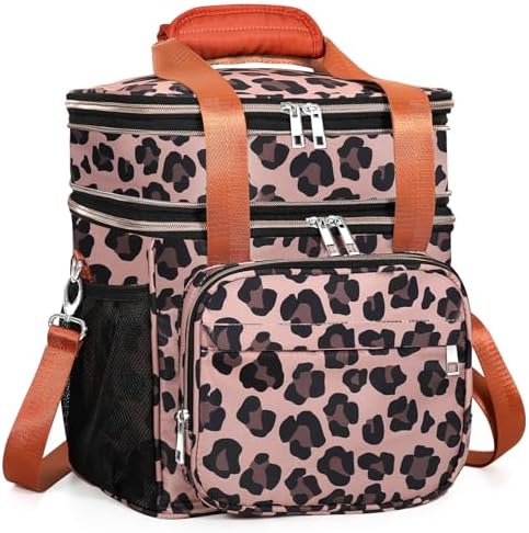 GLENKEY Expandable Lunch Box Insulated Leakproof Cooler Bag Work Outdoor