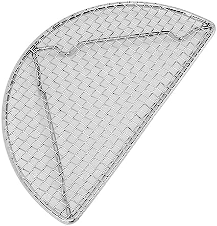 Rengue Stainless Steel Cooling Rack for Baking, Roasting and Grilling, High Temperature Up to 575°F, Dishwasher Safe Stainless Steel Cooling Rack for Baking, Nan Kitchen (Medium Semicircle 18CM)