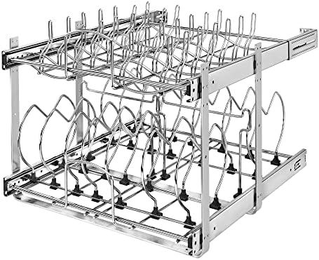 Rev-A-Shelf Kitchen Cabinet Pullout Organizer, Min Open Width of 20.5"
