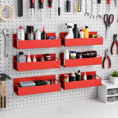 SMRCAD 6 Pack Metal Magnetic Spice Rack for fridge, Heavy Duty