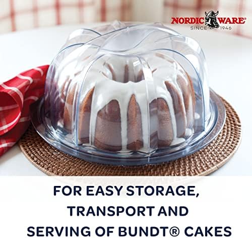 Nordic Ware Cake Keeper, Deluxe Bundt, Clear