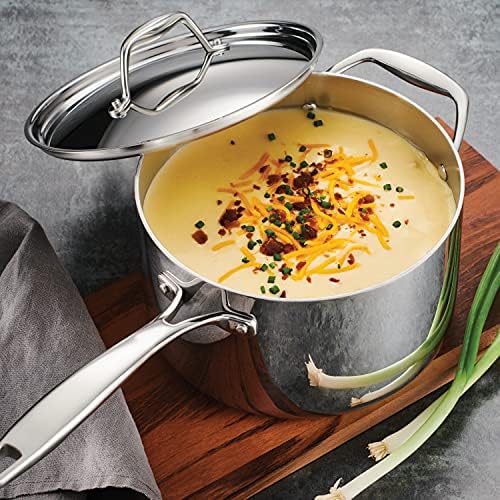 Tramontina Signature Tri-Ply Clad Stainless Steel 4-Quart Sauce Pan
