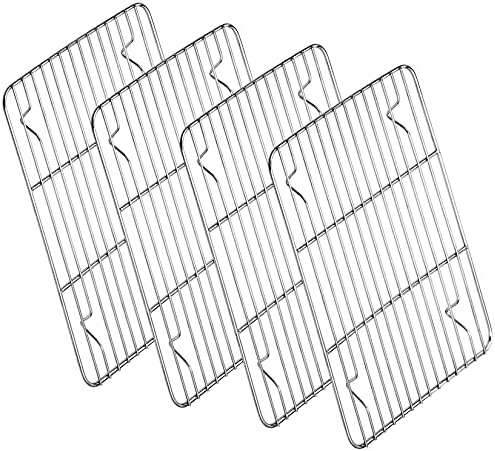 P&P CHEF 4 Pcs Baking Wire Rack for Cooling, 11.6 Inch