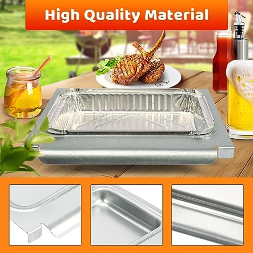 Uniflasy 69804 Grease Tray with 67047 Catch Pan for Weber Spirit 300 Series Gas Grills,Spirit E310 E320 E330 S310 S320 S330 Grills,Drip Tray with 10 Pack Aluminum Foil Liner,Replace Weber 69804 67047
