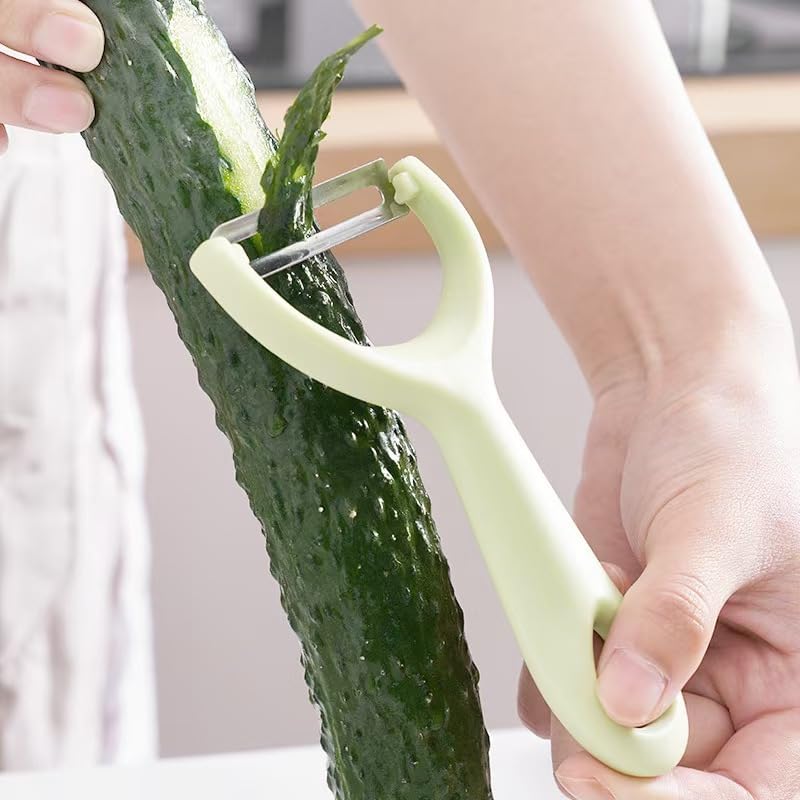4 Pcs Potatoes Peeler, Apple Peeler Suitable for Cucumber, Carrot, Potato, Apple, Snow pear, Gourd and Melon(PP/Stainless Steel）