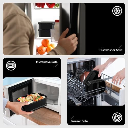 Jelife Adult Bento Box Lunch Box - Large Style Bento Lunch Box for Adults