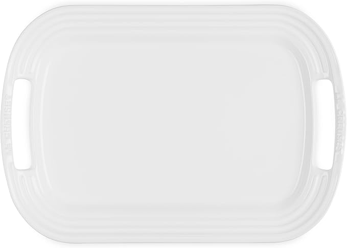 Le Creuset Stoneware Serving Platter, 16.25", White
