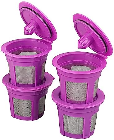 4 Pack Reusable K Cups Filters,Universal Kcup Coffee Pods for Keurig1.0 and 2.0 Coffee Makers