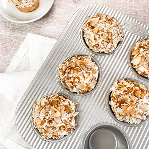 USA Pan Nonstick Toaster Oven 6 Cup Muffin Pan, Aluminized Steel (Pack of 6)