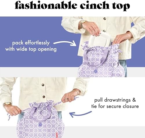 Fit & Fresh Cromwell Cinch Insulated Lunch Bag for Women w/Containers