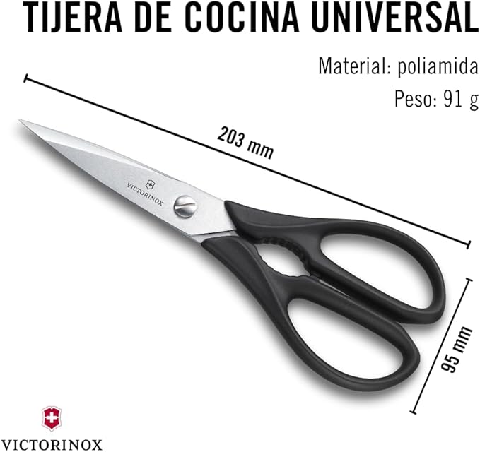 Victorinox Black Handled Kitchen Scissors