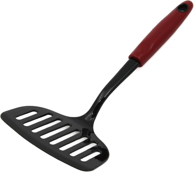 Chef Craft Select Nylon Jumbo Turner/Spatula, 12 inch, Red