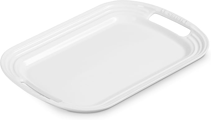 Le Creuset Stoneware Serving Platter, 16.25", White