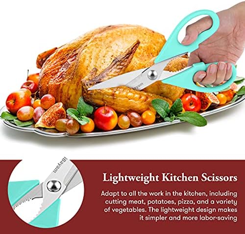 iBayam Cute Kitchen Scissors All Purpose Heavy Duty Meat Poultry Shears
