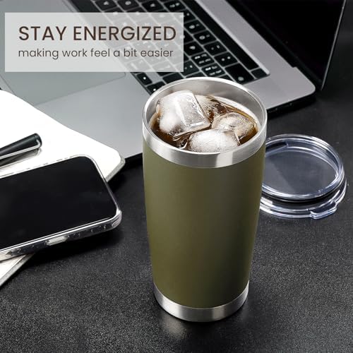 MEWAY 20oz Tumbler 12 Pack Double Wall Vacuum Insulated Travel Mug Bulk, Mix Color Stainless Steel Tumblers with Lid and Straw, Durable Powder Coated Coffee Cups for Cold & Hot Drinks（Mix Color, 12