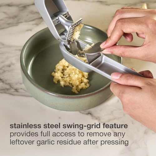 Zyliss Susi 4 Garlic & Ginger Press, Odor-Free Hands, No Need To Peel