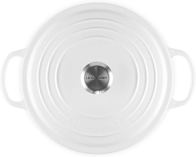 Le Creuset Enameled Cast Iron Signature Deep Round Oven, 6.5 qt., White